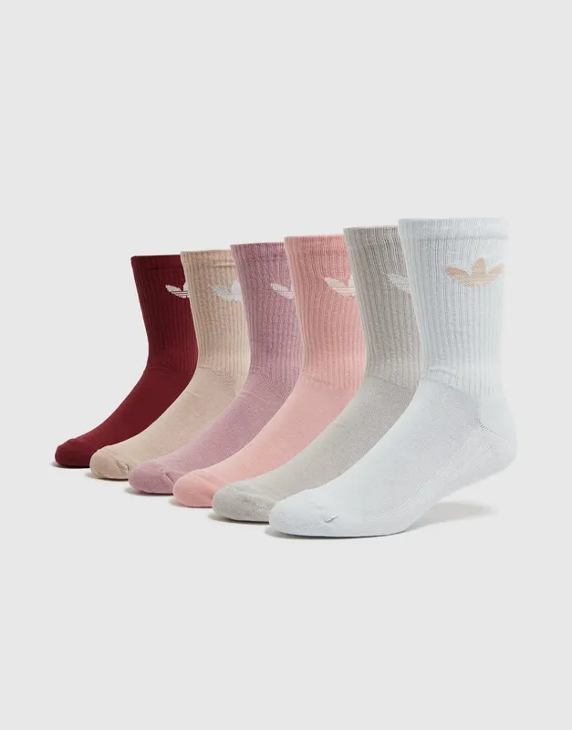 adidas Originals 6-Pack Trefoil Cushion Crew Socks
