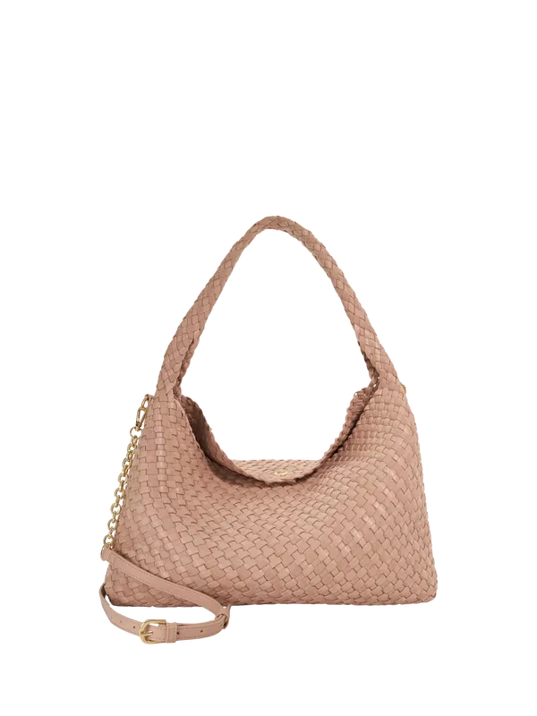 Dune London Deliberate L Woven Shoulder Bag