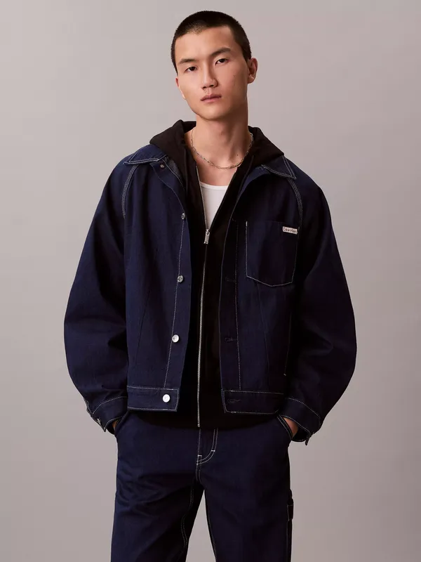 Calvin Klein Darted Workwear Denim Jacket, Shuriken Rinse