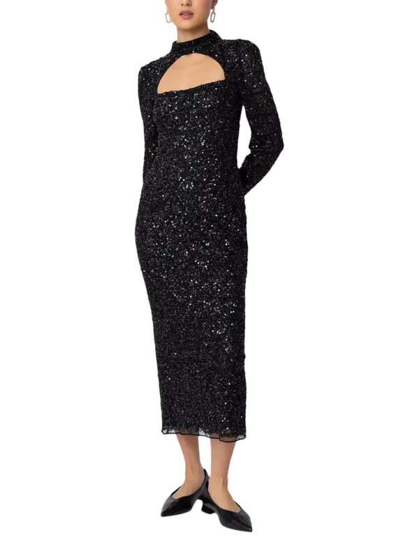 Raishma Phoebe Sequin Midi Dress