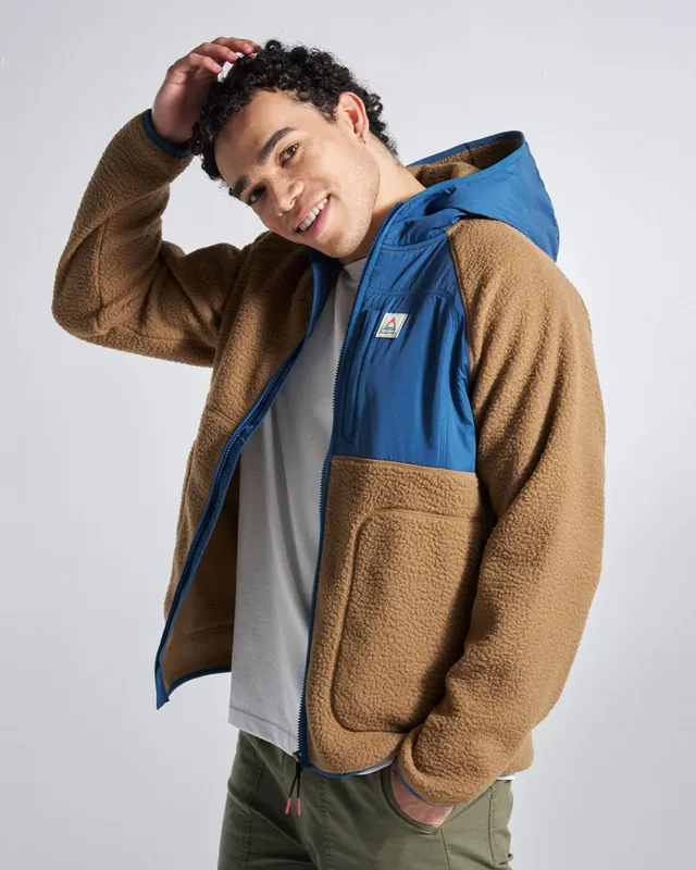 Passenger Clothing Ventura Full Zip Sherpa Fleece - Caramel Brown