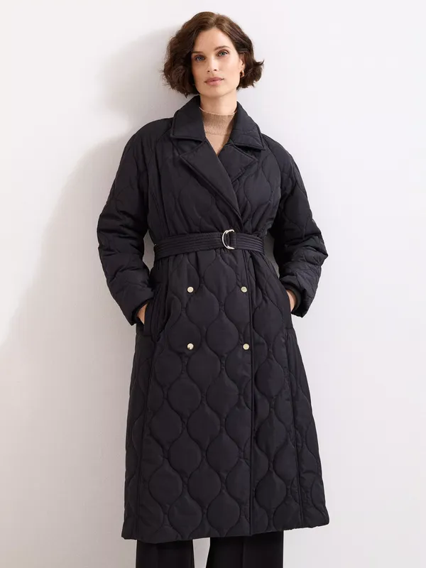Phase Eight Sukie Showerproof Puffer Jacket, Black