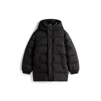 Tommy Hilfiger Kids' Essential Padded Parka Hooded Long Sleeve Medium Puffer Jacket