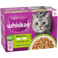 Whiskas 1+ Pouches Mega Pack 96 x 85g