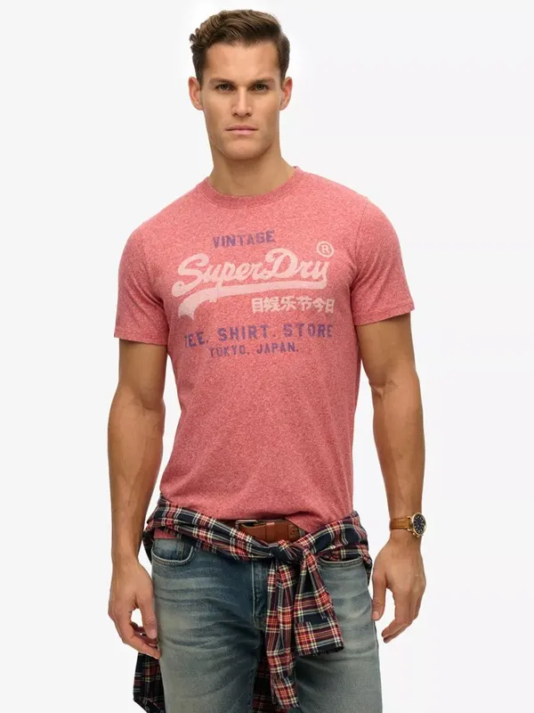Superdry Cotton Marl Vintage Logo T-Shirt