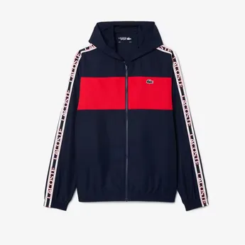Lacoste Colour Block Logo Stripe Tennis Jacket