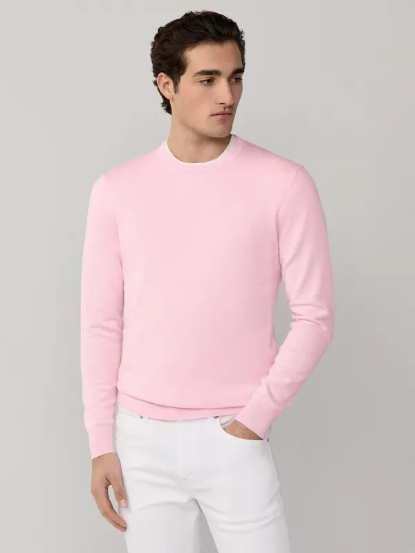 Hackett London Cotton-Silk Crew Neck Jumper
