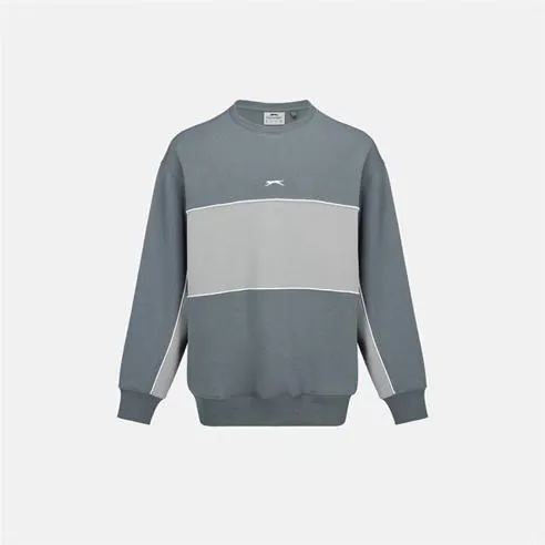 Slazenger Fleece Sportswear Crew Sweat Mens