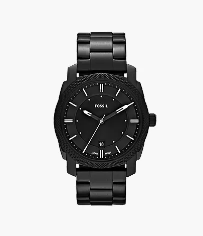 Fossil Machine 42 mm Black Stainless Steel Watch