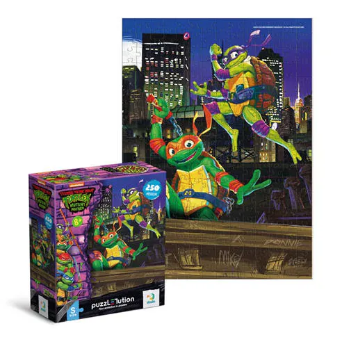 DODO Teenage Mutant Ninja Turtles Small Donatello and Michelangelo Medium Jigsaw Puzzle - 250 Pieces