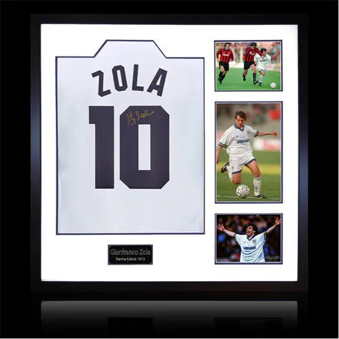 The Fan Cave Gianfranco Zola Signed Parma Calcio 1913 Shirt