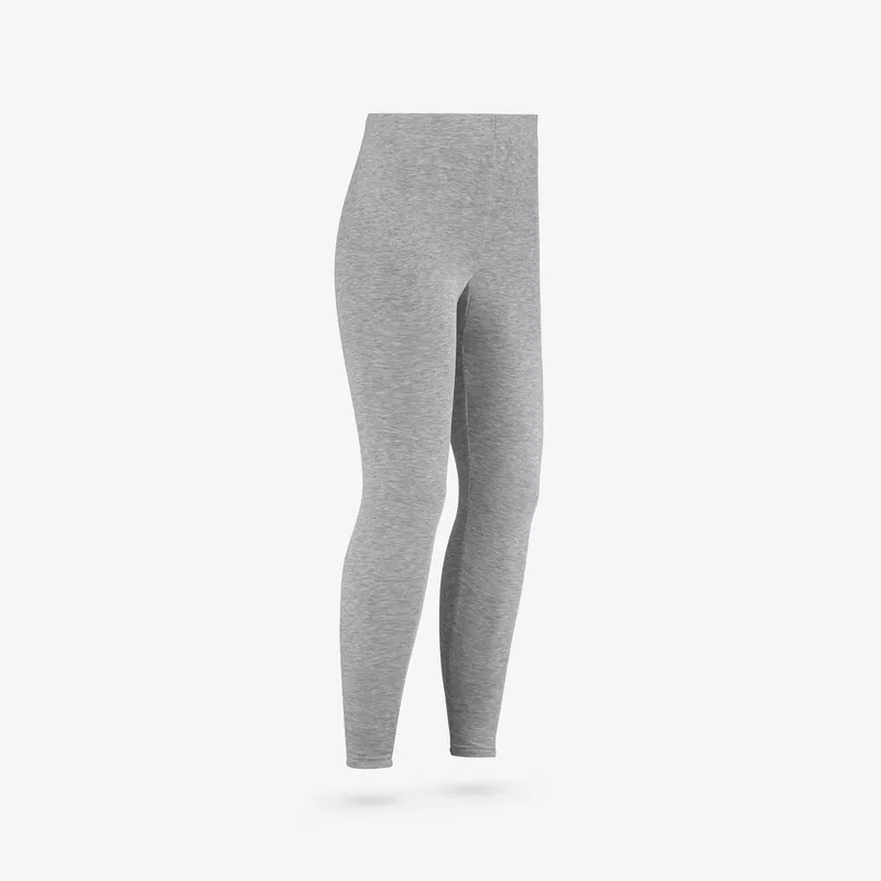 WEDZE Kids’ ski thermal base layer trousers BL100 Bottoms - Grey