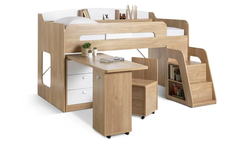 Habitat Ultimate Storage Mid Sleeper Bed Frame - Beech