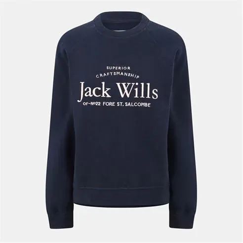 Jack Wills Hunston Graphic Crew Neck Sweatshirt
