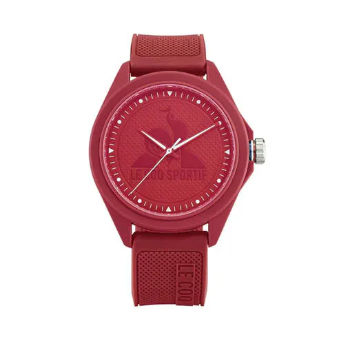 Le Coq Sportif Men's Monochrome Red Plastic Strap Digital Watch
