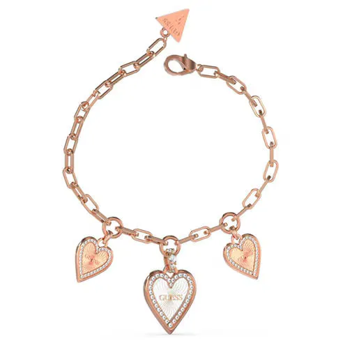 Guess Women's Love Me Tender Stainless Steel Chain Bracelet