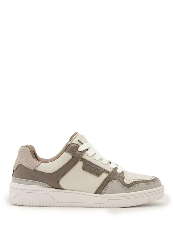 AllSaints Regan Plus Leather Trainers, Grey
