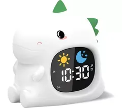 GROOV-E Cutties LED Night Light with Sleep Training Alarm - Dinosaur