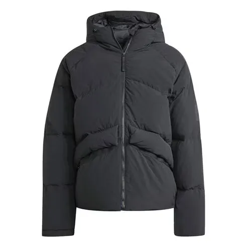 adidas Men's Big Baffle Water Resistant Duck Down Long Sleeve Down Jacket