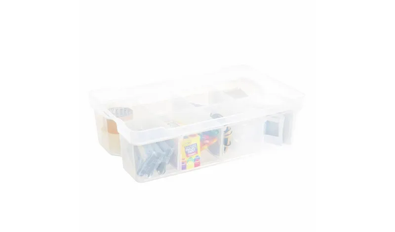 Strata Organise Me 25L Plastic Storage Box - Clear