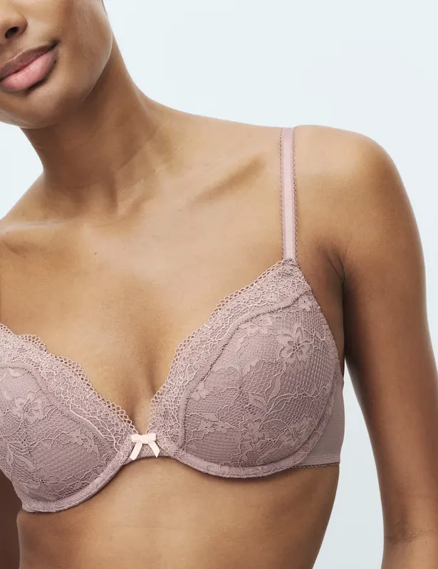 M&S 2 Pack Jasmine Lace Wired Plunge Bras A-E