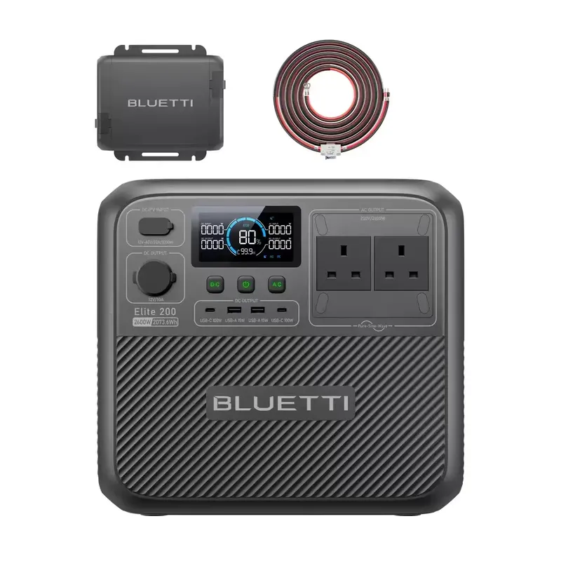 BLUETTI BLUETTI Elite 200 V2 Portable Power Station 2073.6Wh & Charger 1 for Camping