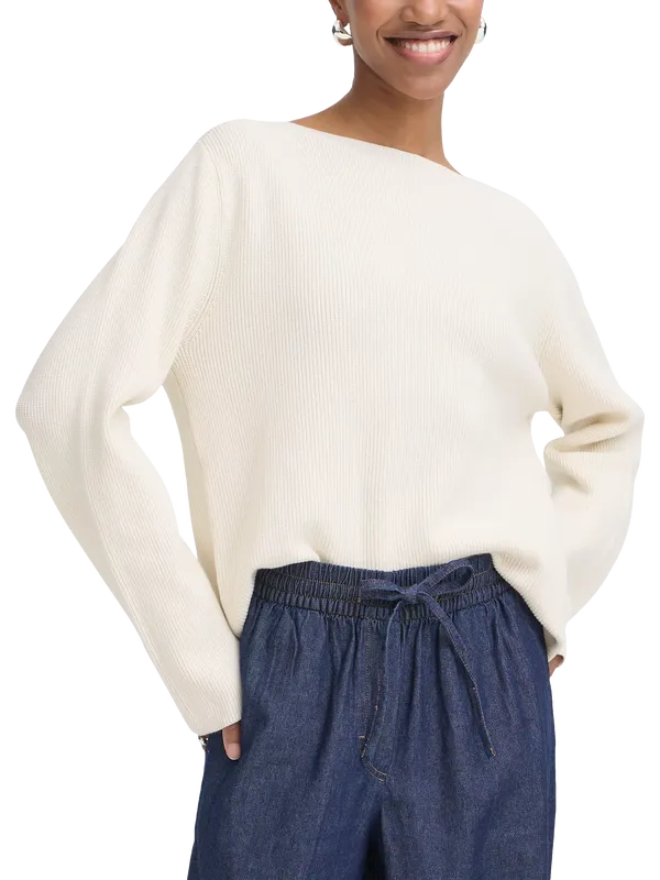 ICHI Ihboston Long Sleeve Jumper, Birch