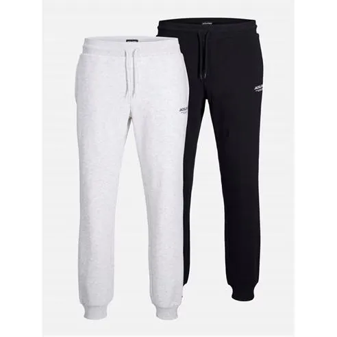Jack and Jones Mens Mason 2-Pack Closed Hem Jersey Joggers