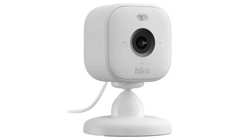 Blink Mini 2 Security Camera & Weather Resistant Adaptor - White