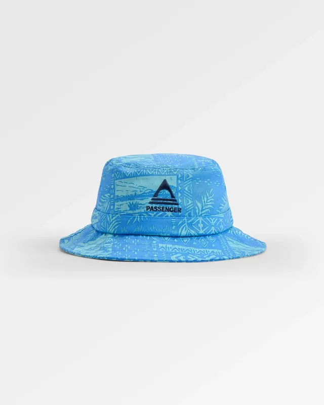 Passenger Clothing Shaded Bucket Hat - Patchwork Marine Blue