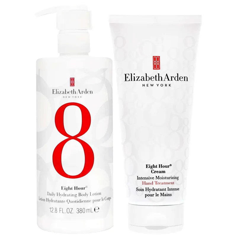 Elizabeth Arden Duo: Eight Hour Daily Body Lotion 380ml / 12.8 fl.oz. & Hand Treatment 200ml