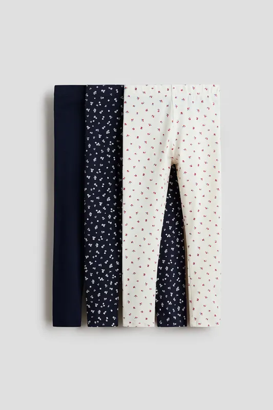 3-pack cotton leggings