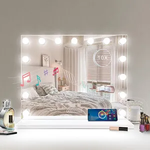 Hollywood LED Wireless Vanity Mirror - White