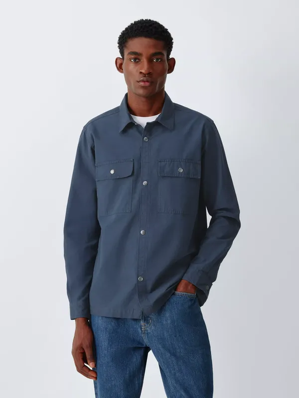 John Lewis Washed Cotton Overshirt
