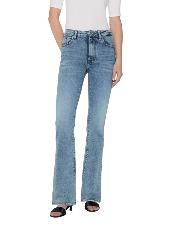 FRAME The Reboot High Rise Bootleg Jeans, Blue