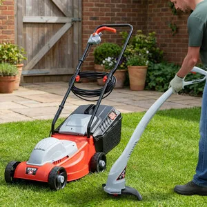 Ryno 32cm 1000W Electric Mower and 23cm Grass Trimmer