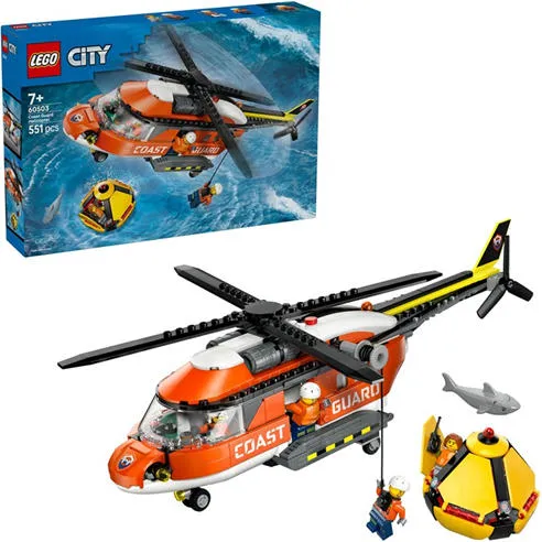 LEGO City Coast Guard Helicopter Toy Building Set 60503