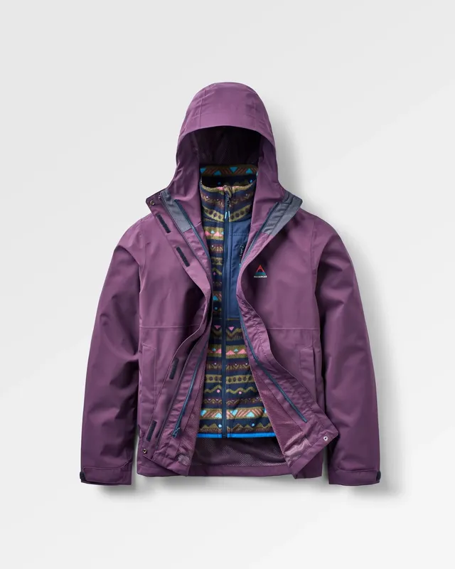 Passenger Clothing Breckenridge Waterproof 3 In 1 Jacket - Deep Plum