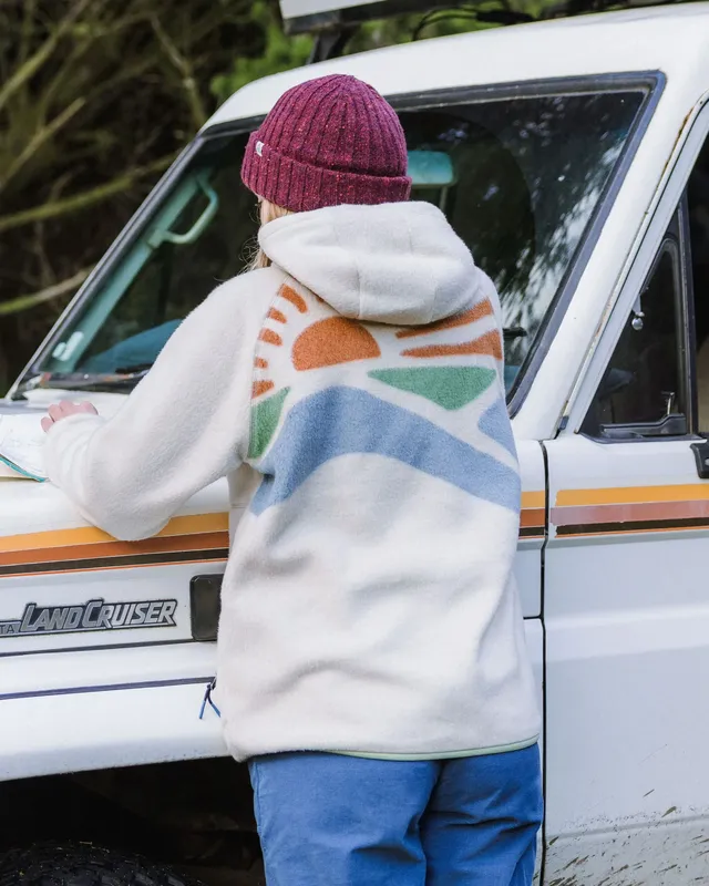 Passenger Clothing North Coast Vista Full Zip Sherpa Fleece - Oatmeal
