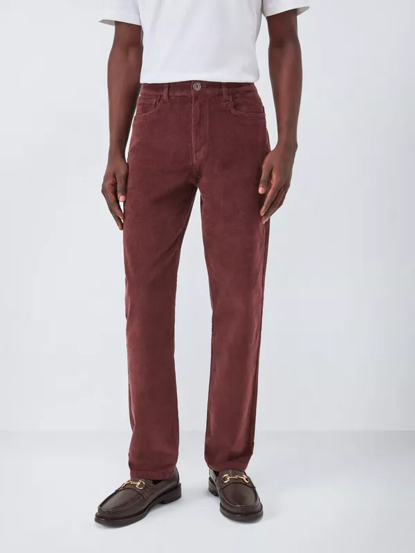 John Lewis Straight Corduroy Trousers