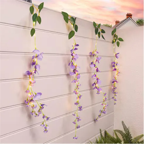 Streetwize Solar Decorative Wisteria Flower Lights