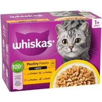 Whiskas 1+ Pouches Mega Pack 96 x 85g