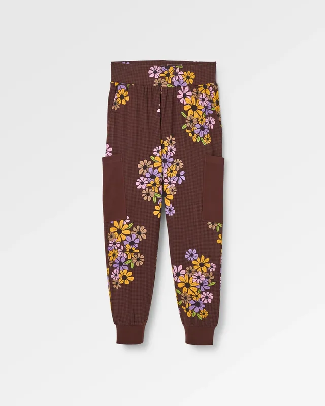 Passenger Clothing Day Dream Trouser - Floral Grid Espresso