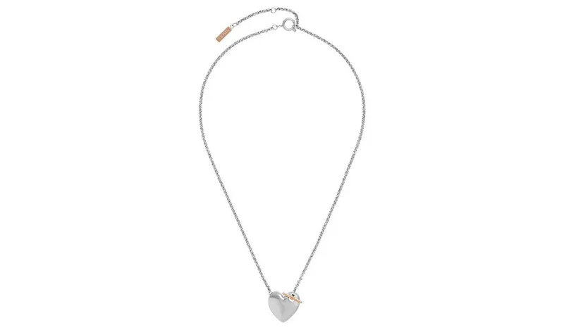 Olivia Burton Stainless Steel Knot Heart Necklace