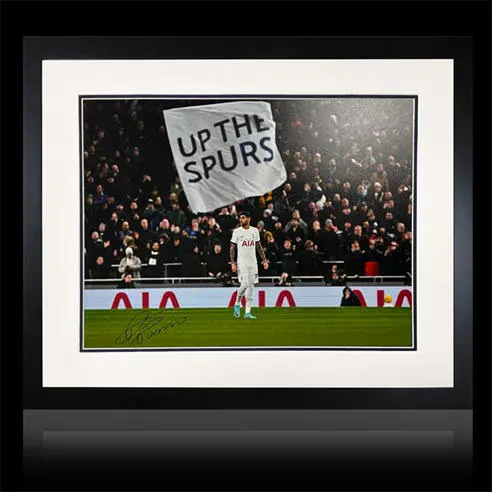 The Fan Cave Cristian Romero Signed Tottenham Deluxe Mount