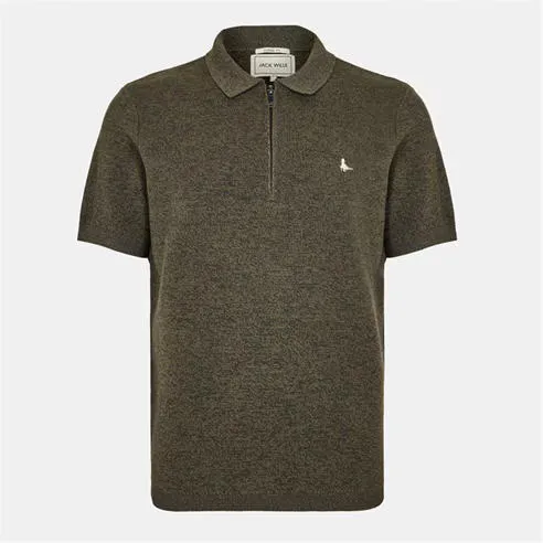 Jack Wills Short Sleeve Zip Knit Polo