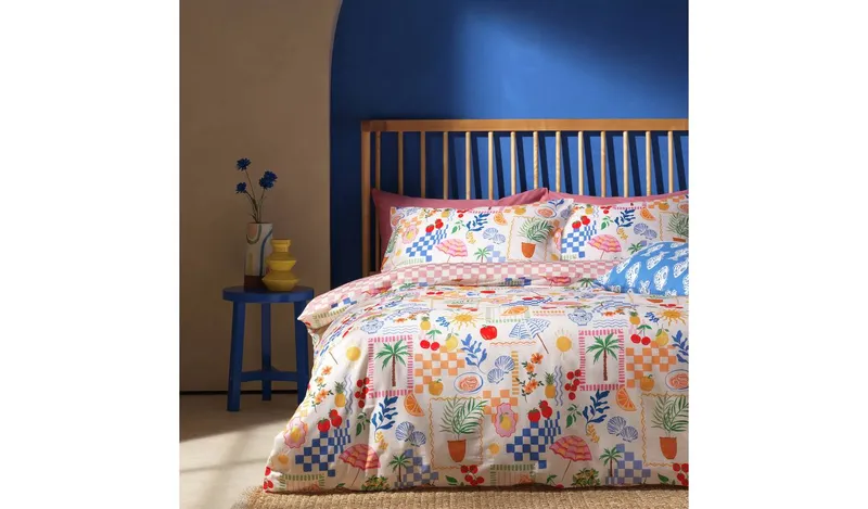 Argos Home Cotton Sorrento Off White Bedding Set