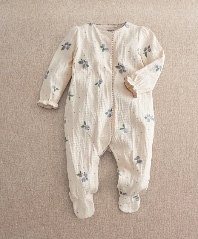 Mamas & Papas Blueberry Sleepsuit