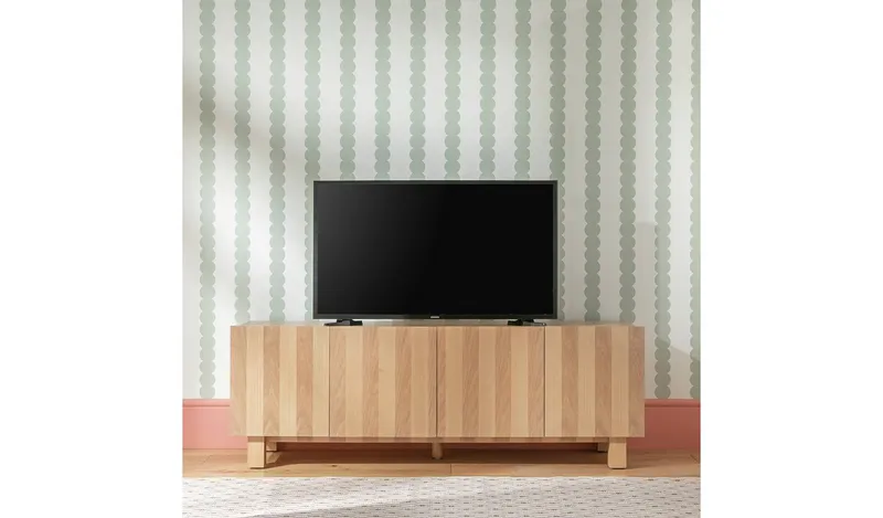 Habitat Cyril 4 Door TV Unit - Natural