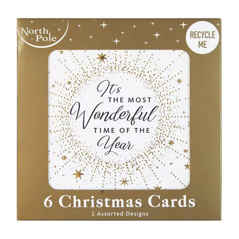 North Pole Adults Lux Christmas Cards